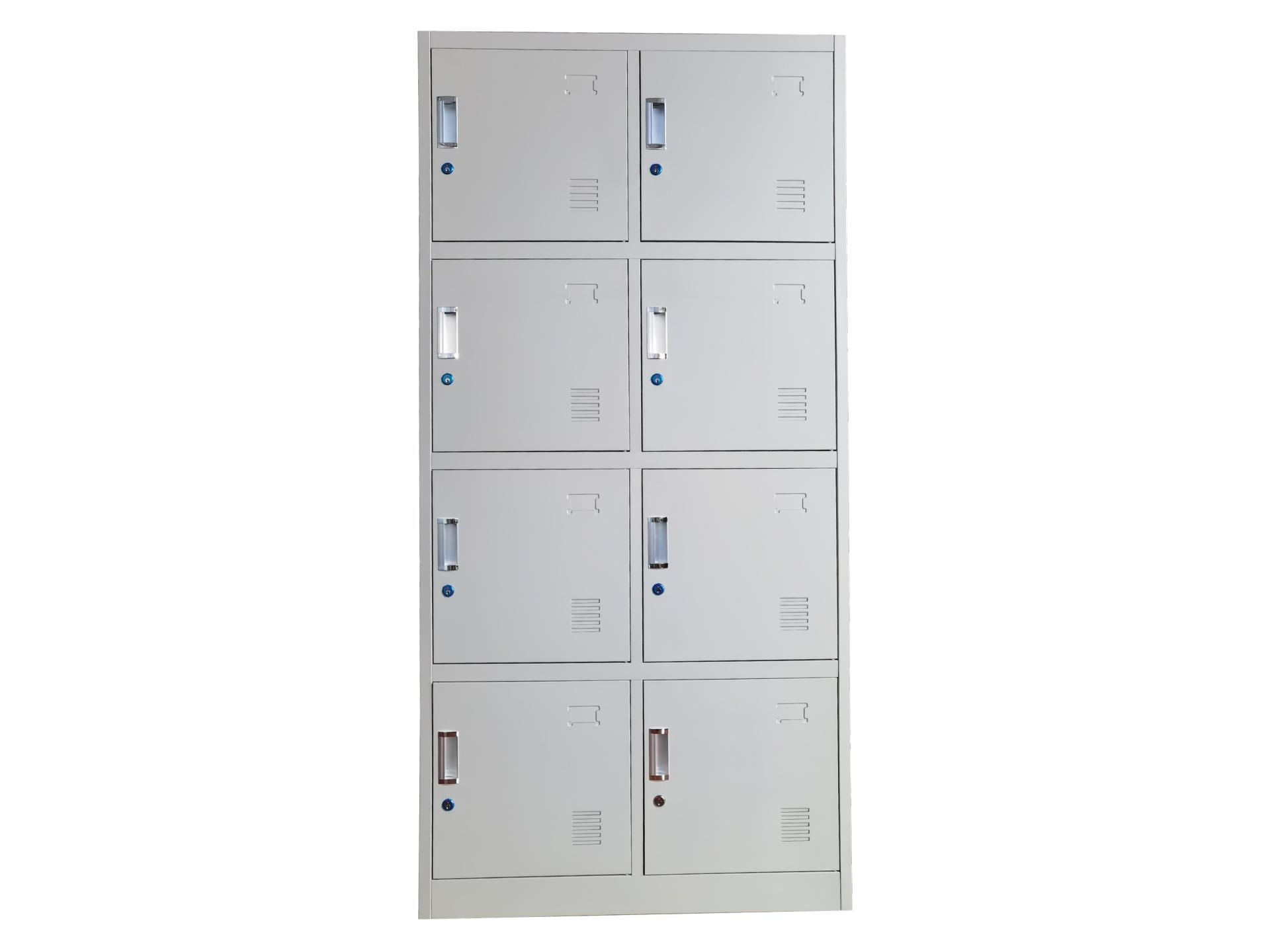 8 compartments steel locker