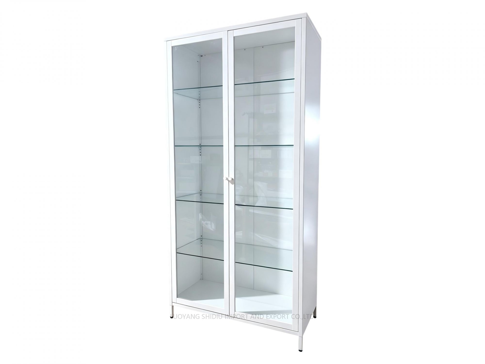 white display cabinet with four shelves