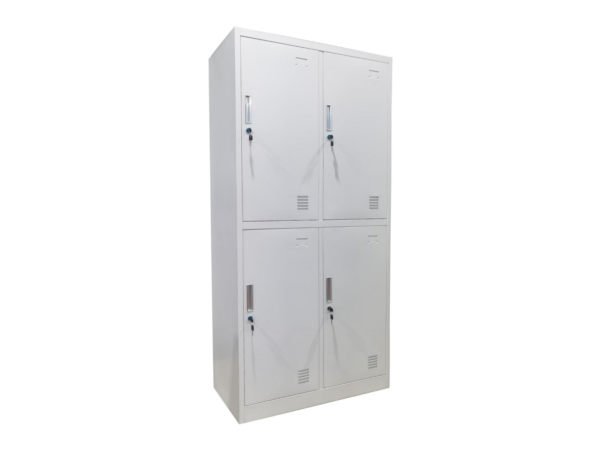 white metal locker
